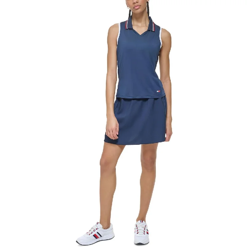 Women's Polo Shirts for Casual Wear -Tommy Hilfiger Sport Womens Sleeveless Fitness Polo Women's Polo Shirts for Casual Wear -Tommy Hilfiger Sport Womens Sleeveless Fitness Polo
