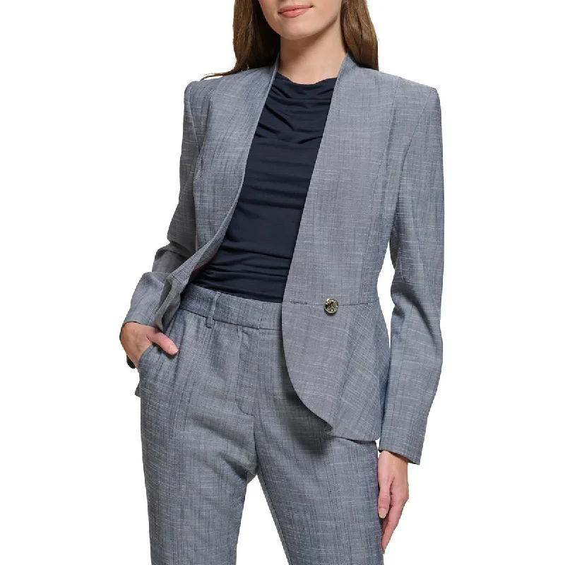 Women's Blazers with Back Detail -Tommy Hilfiger Womens Peplum Business One-Button Blazer Women's Blazers with Back Detail -Tommy Hilfiger Womens Peplum Business One-Button Blazer