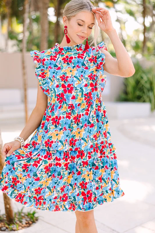 Doll Dress for 18-inch Dolls -Just A Dream Red Floral Babydoll Dress