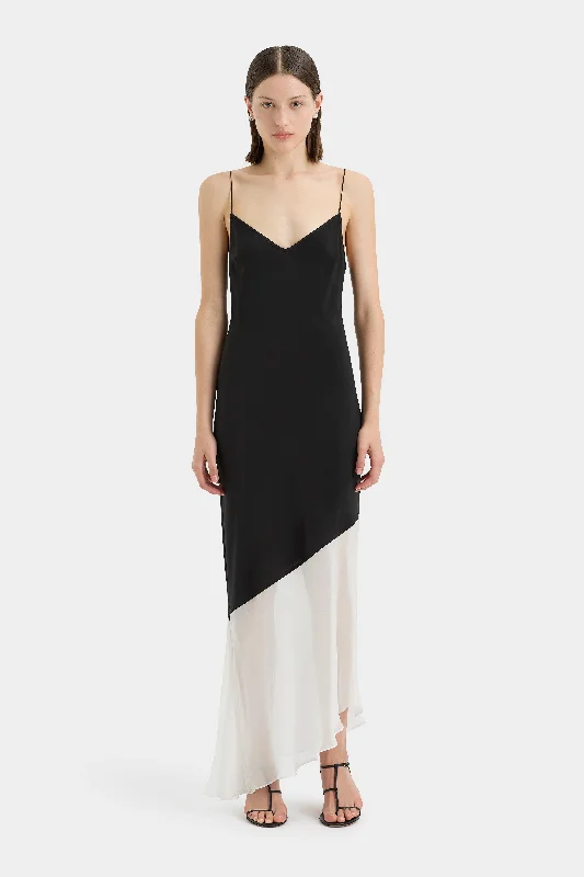 Modern Satin Slip Dress for Cocktail -Red Satin Slip Dress for Casual Evening -Adrienne Slip Dress Modern Satin Slip Dress for Cocktail -Red Satin Slip Dress for Casual Evening -Adrienne Slip Dress