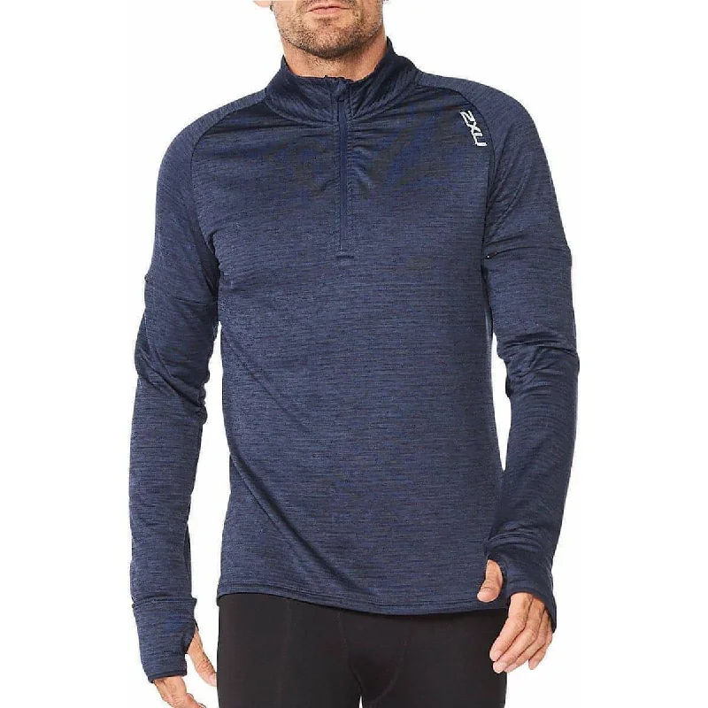 Women's Bright Long Sleeve T-shirt -2XU Ignition Half Zip Long Sleeve Mens Running Top - Navy Women's Bright Long Sleeve T-shirt -2XU Ignition Half Zip Long Sleeve Mens Running Top - Navy
