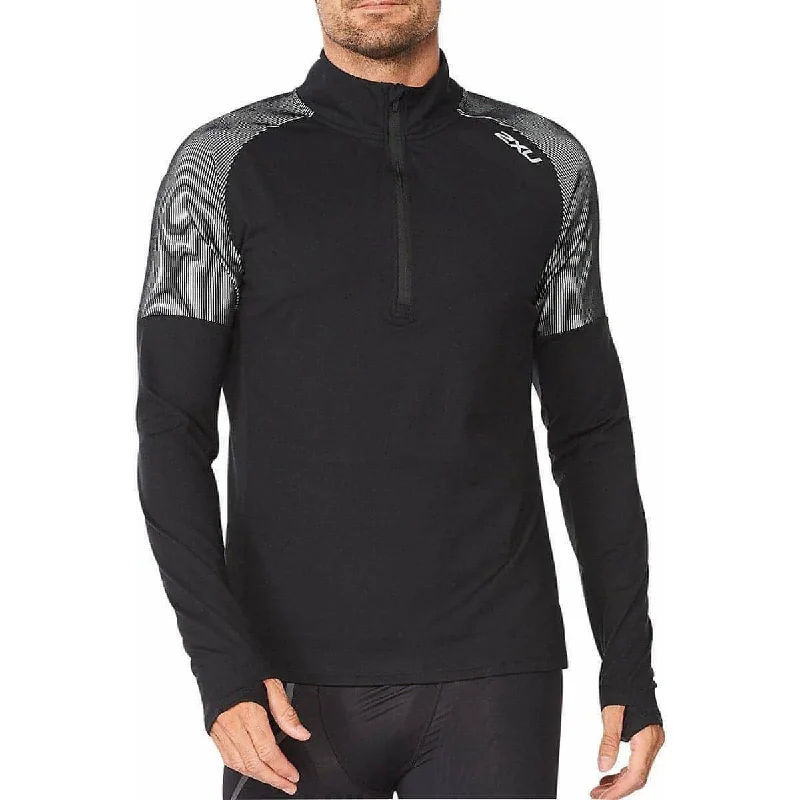 Women's Soft Cotton Long Sleeve T-shirt for Spring -2XU Light Speed Half Zip Long Sleeve Mens Running Top - Black Women's Soft Cotton Long Sleeve T-shirt for Spring -2XU Light Speed Half Zip Long Sleeve Mens Running Top - Black
