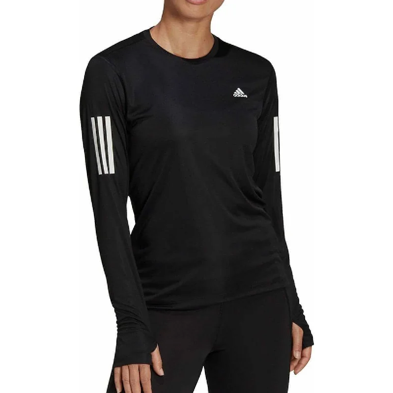 Women's Casual Long Sleeve Shirt for All-day Wear -adidas Own The Run Long Sleeve Womens Running Top - Black Women's Casual Long Sleeve Shirt for All-day Wear -adidas Own The Run Long Sleeve Womens Running Top - Black
