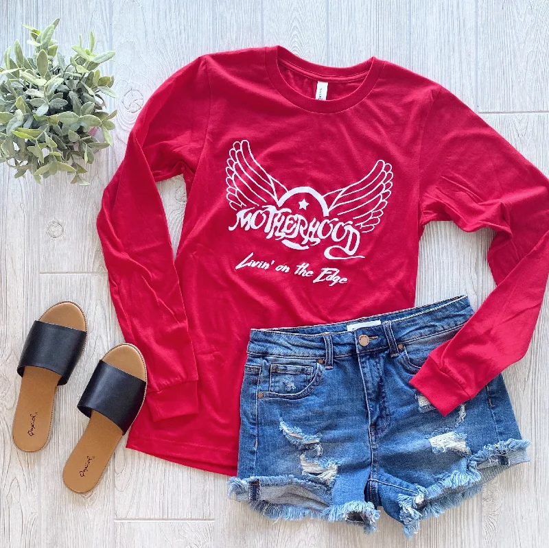 Women's Fashion Long Sleeve T-shirt -Aerosmith Mama • Long Sleeved