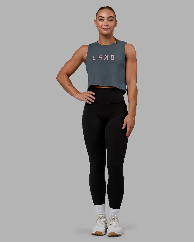 Women's Sexy Tank Tops for Special Events -Agile FLXCotton Tank - Turbulance-Bubblegum