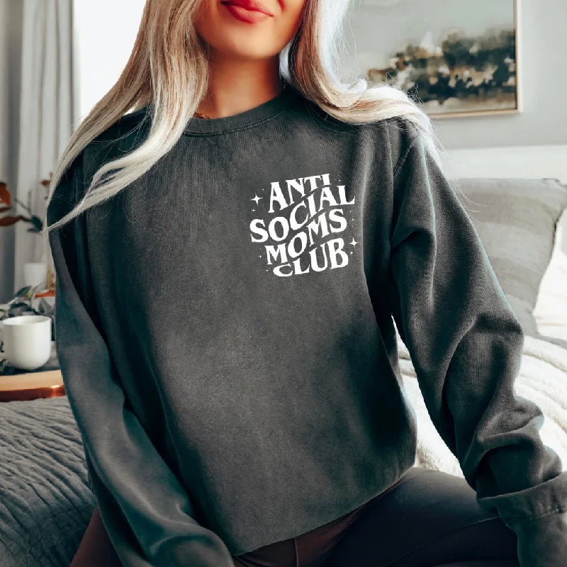 Women's Spandex Long Sleeve T-shirt -Anti Social Moms • Pepper Long Sleeve