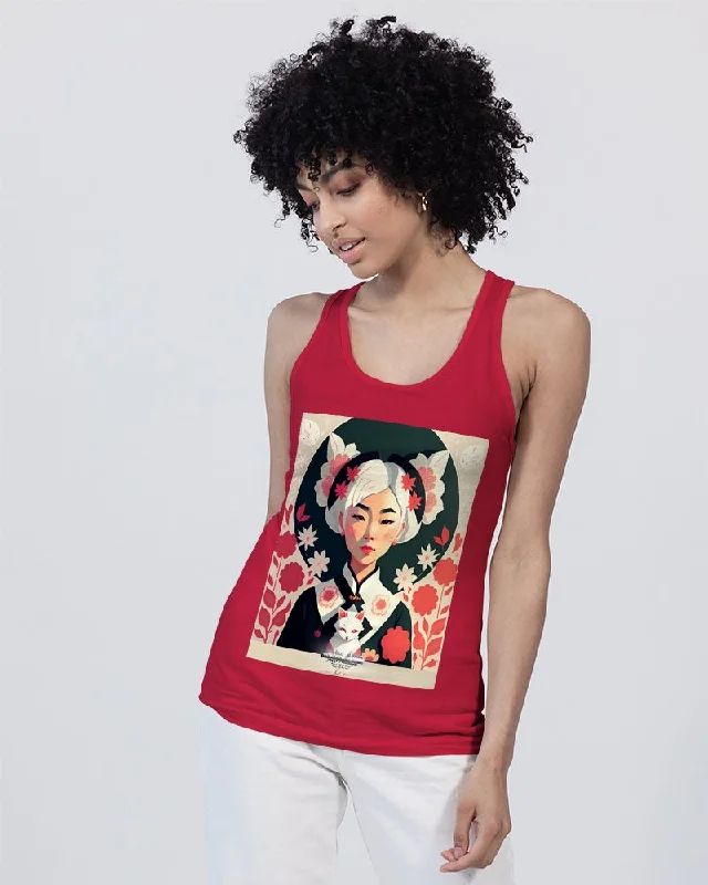 Women's Tank Tops for Summer Days -Asian silverfox Unisex Jersey Tank | Bella + Canvas
