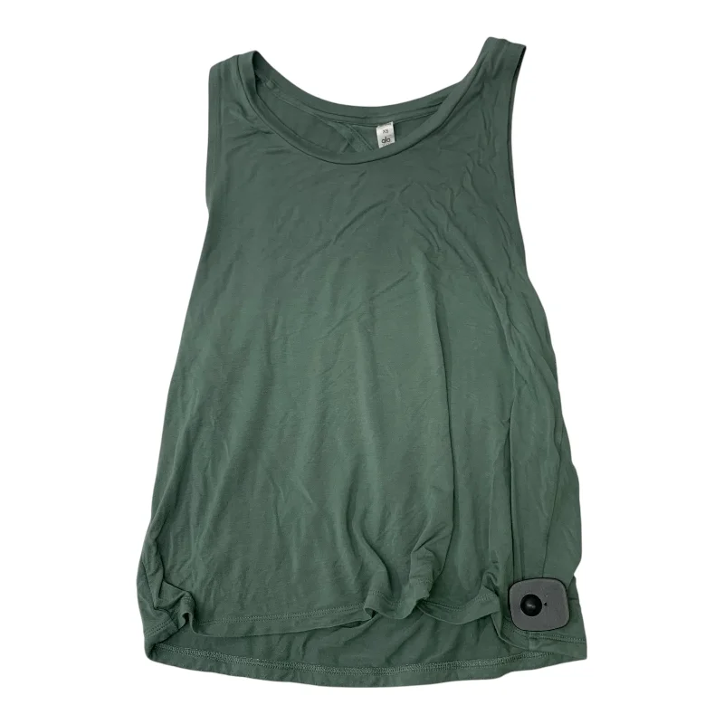Women's Basic Tank Tops -Athletic Tank Top By Alo In Green, Size: Xs