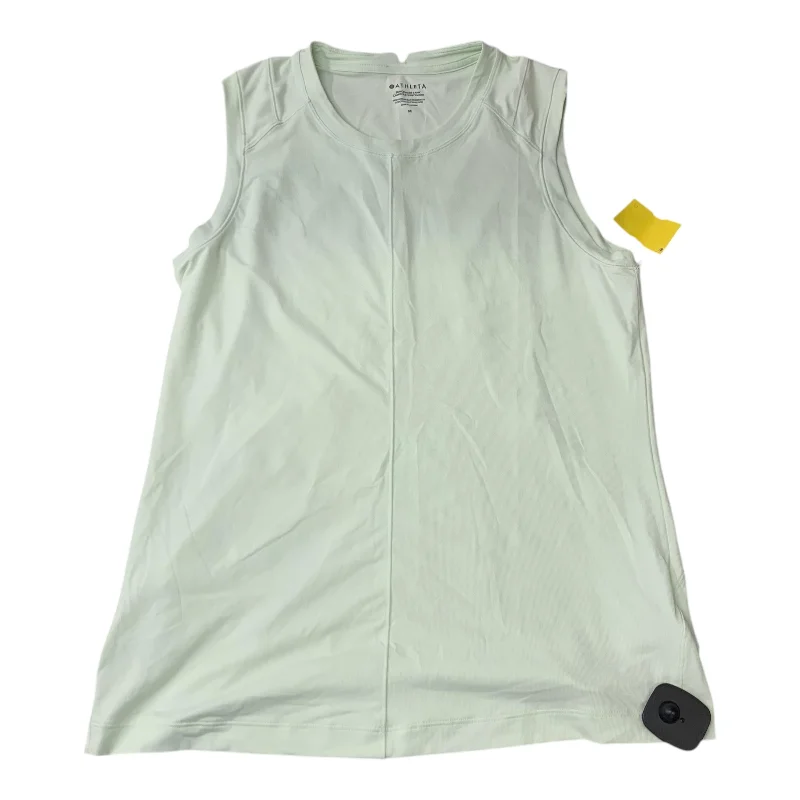 Women's Longline Tank Tops -Athletic Tank Top By Athleta In Green, Size: M