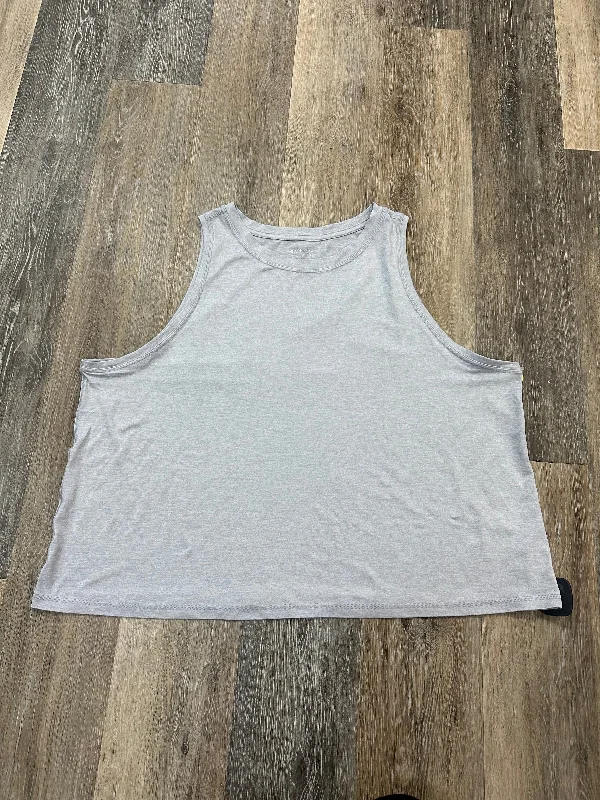 Women's Sleek Camisoles for Under Jackets -Athletic Tank Top By Athleta In Grey, Size: 2x Women's Sleek Camisoles for Under Jackets -Athletic Tank Top By Athleta In Grey, Size: 2x