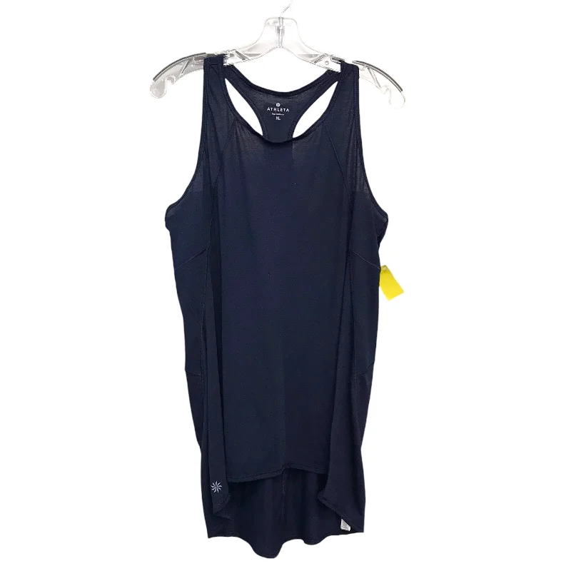 Women's Loose Camis for Comfortable Fit -Athletic Tank Top By Athleta In Navy, Size:Xl