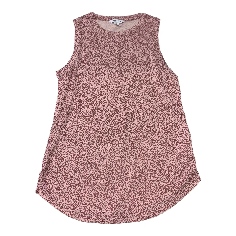 Women's Lace Camisole -Athletic Tank Top By Athleta In Pink, Size: M