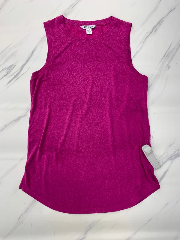 Women's Backless Tank Tops -Athletic Tank Top By Athleta In Pink, Size: M