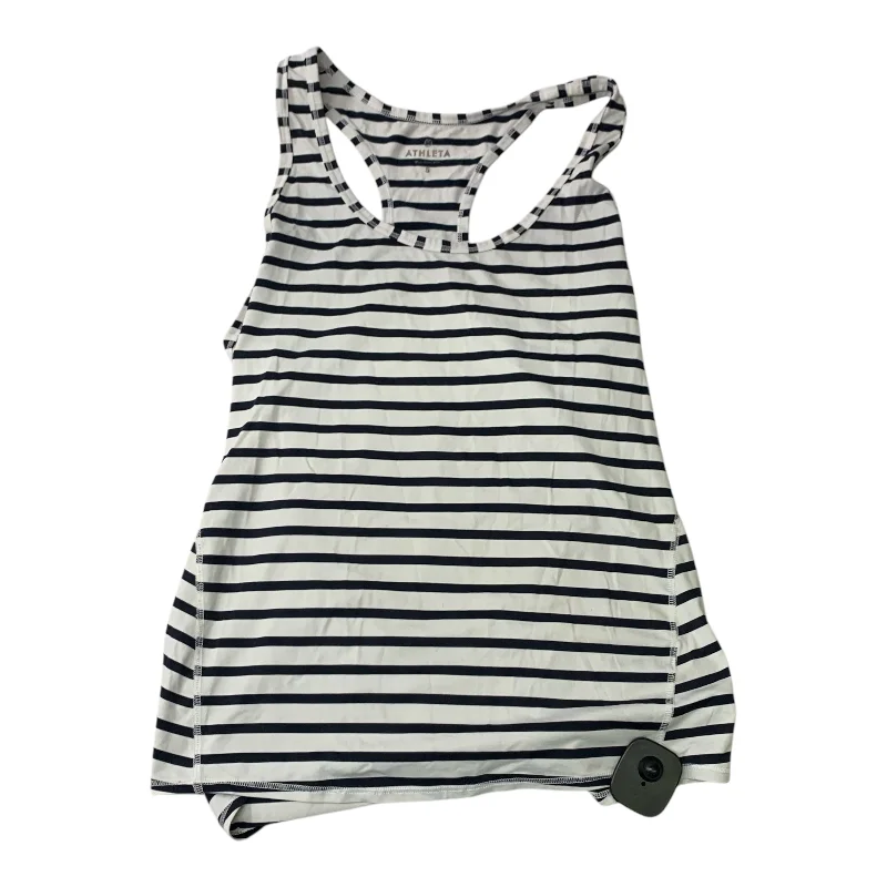 Women's Tank Tops with Logo -Athletic Tank Top By Athleta In Striped Pattern, Size: S