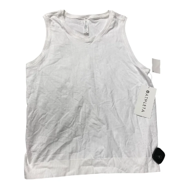 Women's Soft Camisoles with Spaghetti Straps -Athletic Tank Top By Athleta In White, Size: M Women's Soft Camisoles with Spaghetti Straps -Athletic Tank Top By Athleta In White, Size: M