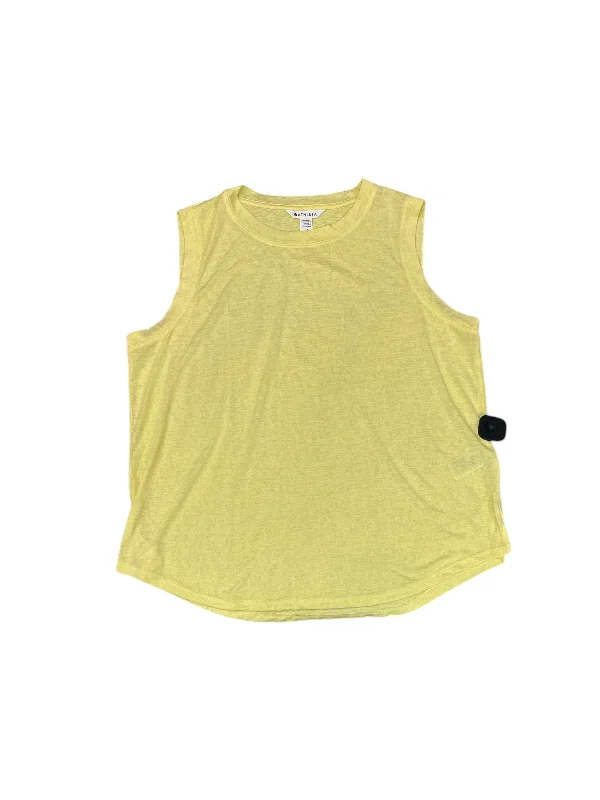 Women's Lightweight Camis for Sleepwear -Athletic Tank Top By Athleta In Yellow, Size: 1x