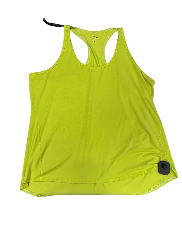 Women's Basic Tank Tops for Hot Weather -Athletic Tank Top By Athleta In Yellow, Size: 1x Women's Basic Tank Tops for Hot Weather -Athletic Tank Top By Athleta In Yellow, Size: 1x