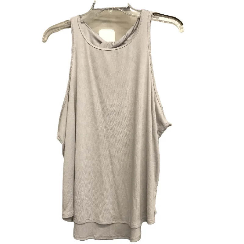 Women's Camis with Decorative Elements -Athletic Tank Top By Avia In Grey, Size: 1x
