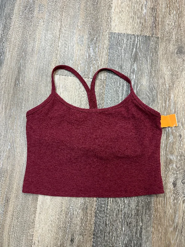 Women's Tank Tops with Strappy Back -Athletic Tank Top By Beyond Yoga In Red, Size: L Women's Tank Tops with Strappy Back -Athletic Tank Top By Beyond Yoga In Red, Size: L