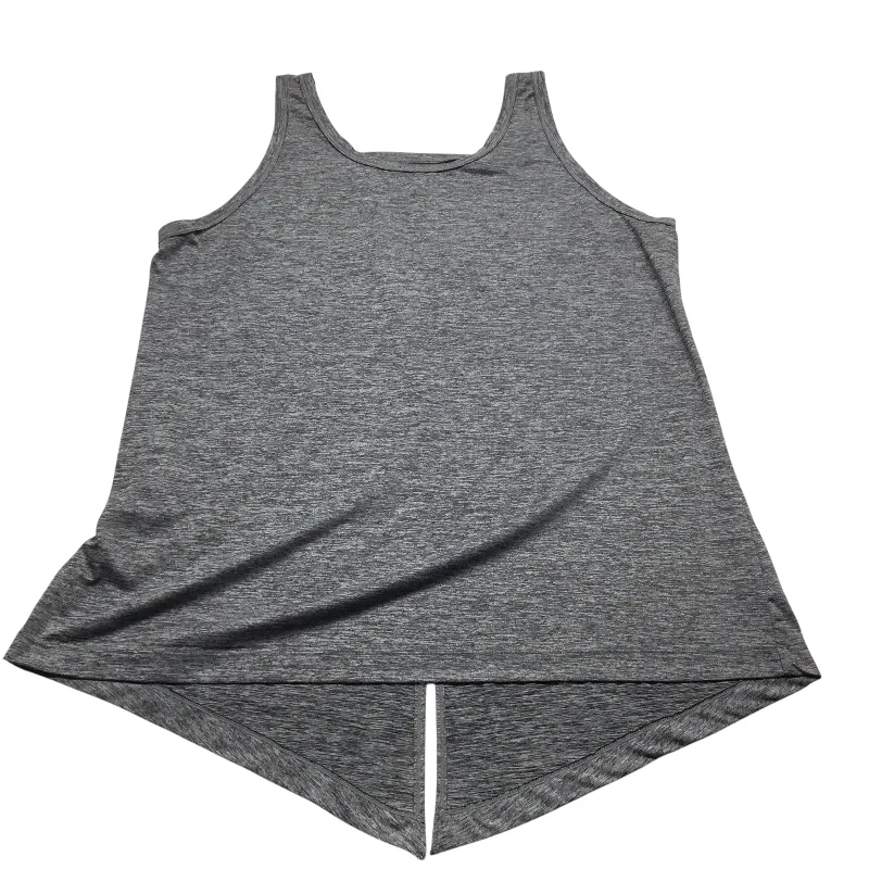 Women's Sleeveless Tank Tops for Beach -Athletic Tank Top By Champion In Grey, Size: 2x