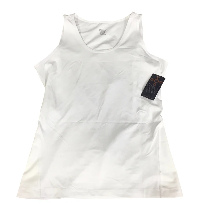 Women's Soft Camis for Day to Night -Athletic Tank Top By Cmc In White, Size: 2x