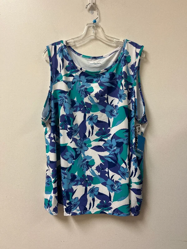 Women's Camisoles with Adjustable Straps -Athletic Tank Top By Columbia In Blue & Green, Size: 3x Women's Camisoles with Adjustable Straps -Athletic Tank Top By Columbia In Blue & Green, Size: 3x