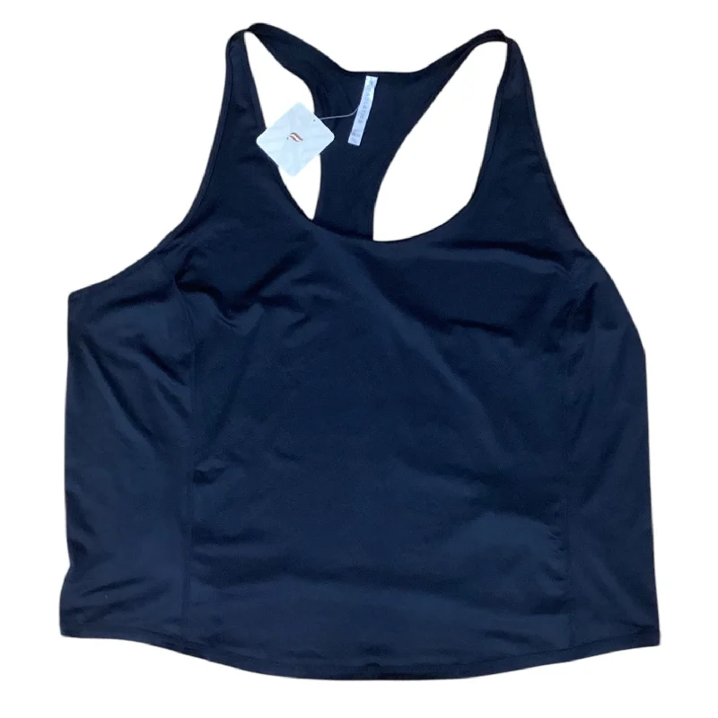 Women's Stretchable Sleeveless Tops -Athletic Tank Top By Fabletics In Black, Size: 1x Women's Stretchable Sleeveless Tops -Athletic Tank Top By Fabletics In Black, Size: 1x