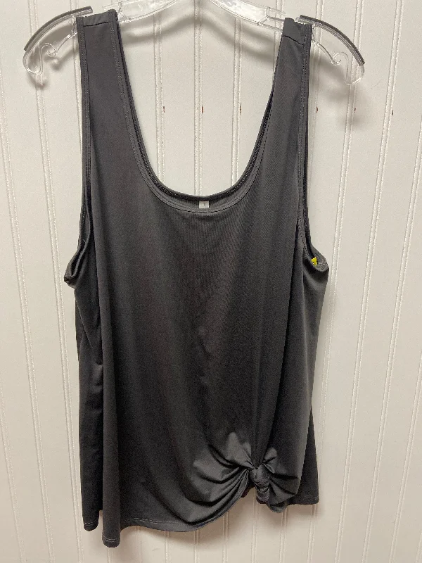 Women's Soft Tank Tops for Layering -Athletic Tank Top By Fabletics In Grey, Size: 1x Women's Soft Tank Tops for Layering -Athletic Tank Top By Fabletics In Grey, Size: 1x