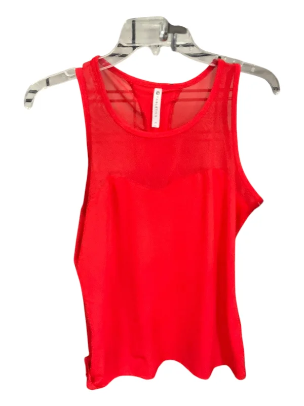 Women's Racerback Tank Tops for Gym -Athletic Tank Top By Fabletics In Red, Size: M