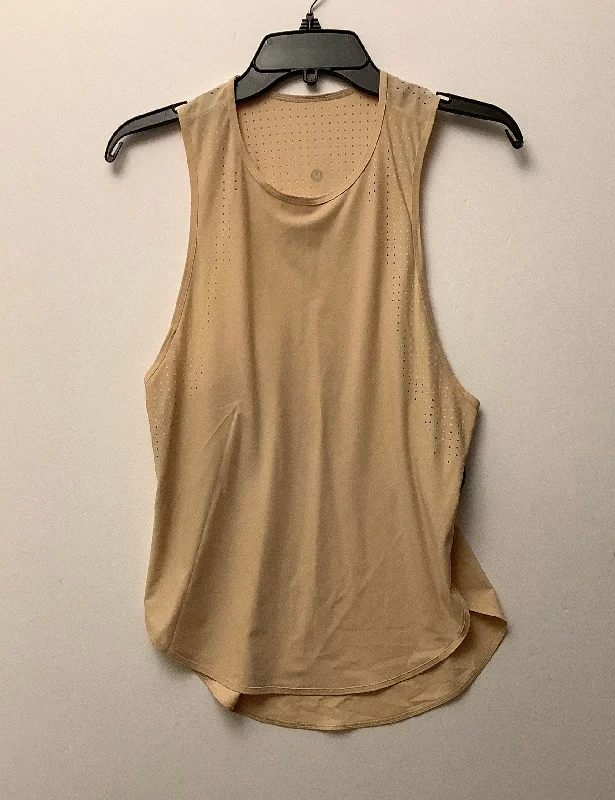 Women's Tank Tops for Perfect Layering -Athletic Tank Top By Lululemon In Beige, Size: Xs Women's Tank Tops for Perfect Layering -Athletic Tank Top By Lululemon In Beige, Size: Xs