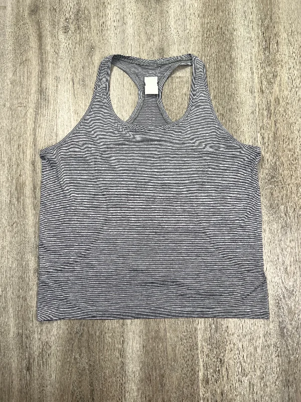 Women's Cozy Tank Tops for Fall Style -Athletic Tank Top By Lululemon In Black & Grey, Size: 1x Women's Cozy Tank Tops for Fall Style -Athletic Tank Top By Lululemon In Black & Grey, Size: 1x