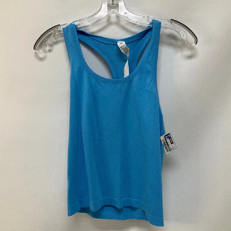 Women's Soft Camis with Lace Edging -Athletic Tank Top By Lululemon In Blue, Size: 6 Women's Soft Camis with Lace Edging -Athletic Tank Top By Lululemon In Blue, Size: 6