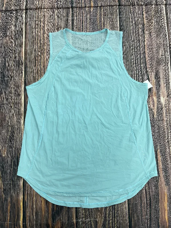 Women's Lightweight Tank Tops for Beach -Athletic Tank Top By Lululemon In Blue, Size: L Women's Lightweight Tank Tops for Beach -Athletic Tank Top By Lululemon In Blue, Size: L