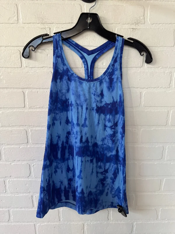 Women's Basic Tank Tops with a Twist -Athletic Tank Top By Lululemon In Blue, Size: Xs Women's Basic Tank Tops with a Twist -Athletic Tank Top By Lululemon In Blue, Size: Xs