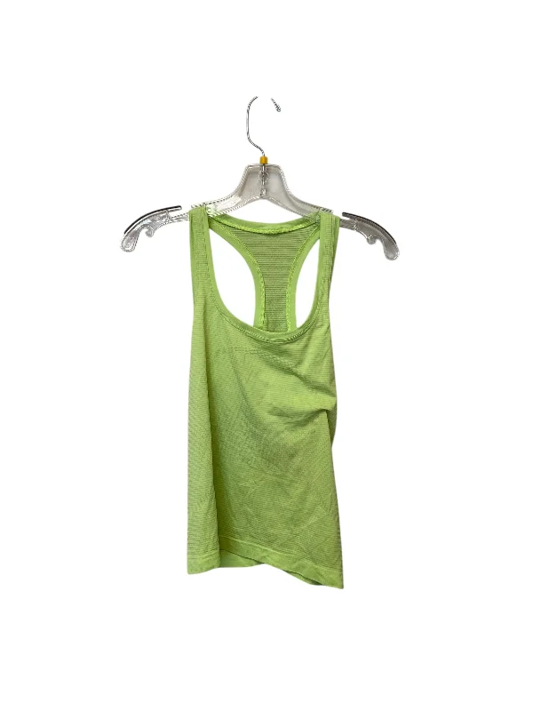 Women's Strappy Tank Tops -Athletic Tank Top By Lululemon In Green, Size: S
