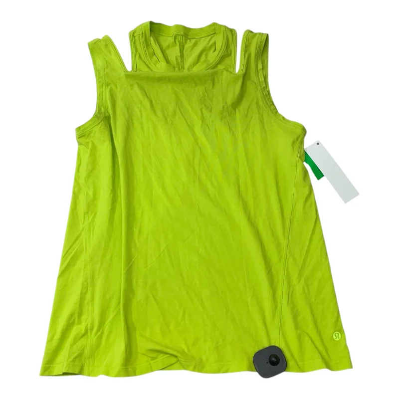 Women's Tank Tops for Comfort and Style -Athletic Tank Top By Lululemon In Green, Size: S Women's Tank Tops for Comfort and Style -Athletic Tank Top By Lululemon In Green, Size: S