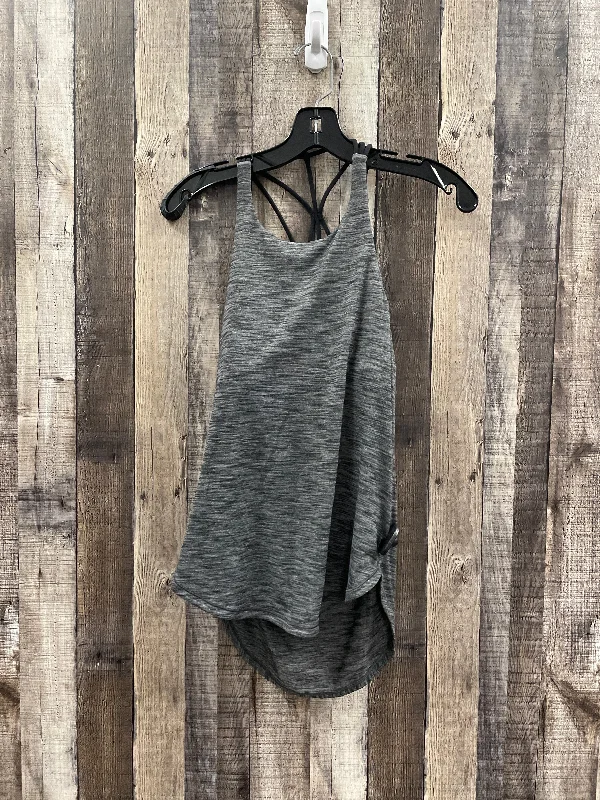Women's Tank Tops with Pocket Details -Athletic Tank Top By Lululemon In Grey, Size: 4 Women's Tank Tops with Pocket Details -Athletic Tank Top By Lululemon In Grey, Size: 4