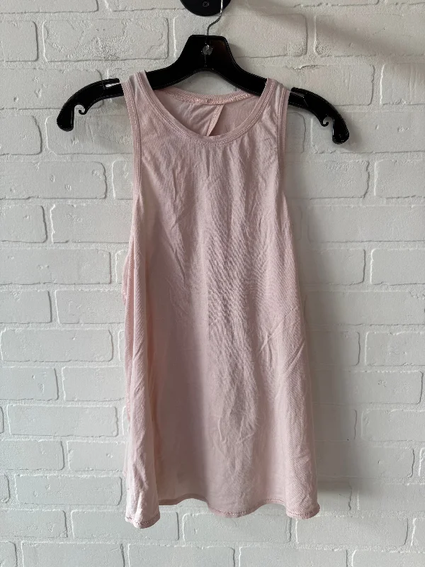 Women's Racerback Tank Tops -Athletic Tank Top By Lululemon In Pink, Size: S