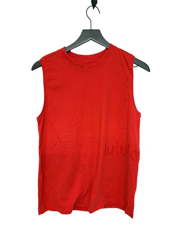 Women's Soft Cotton Camisoles for Layering -Athletic Tank Top By Lululemon In Red, Size: 6 Women's Soft Cotton Camisoles for Layering -Athletic Tank Top By Lululemon In Red, Size: 6