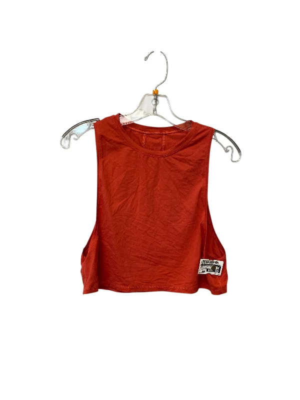 Women's Sporty Tank Tops -Athletic Tank Top By Lululemon In Red, Size: S