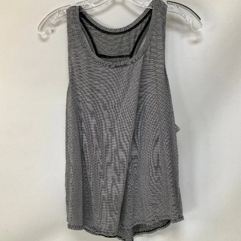Women's Relaxed Tank Tops for Hot Weather -Athletic Tank Top By Lululemon In Striped Pattern, Size: 8 Women's Relaxed Tank Tops for Hot Weather -Athletic Tank Top By Lululemon In Striped Pattern, Size: 8
