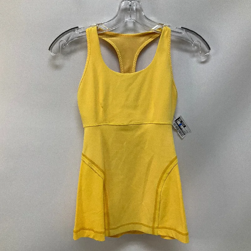 Women's Camisoles with Comfort Fit -Athletic Tank Top By Lululemon In Yellow, Size: 4