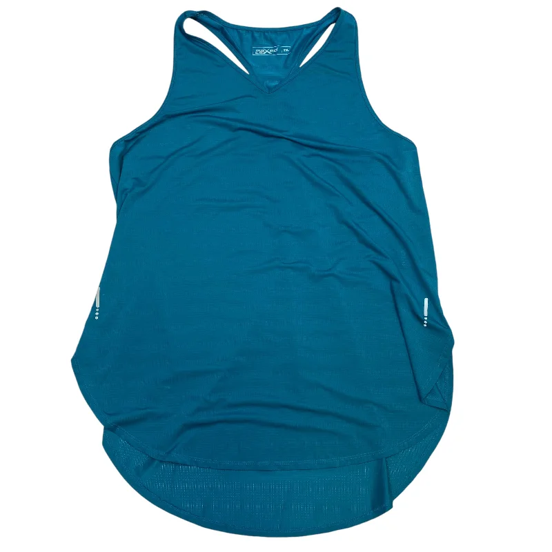 Women's Floral Tank Tops for Summer -Athletic Tank Top By Maxed Elite In Blue, Size: 3x Women's Floral Tank Tops for Summer -Athletic Tank Top By Maxed Elite In Blue, Size: 3x