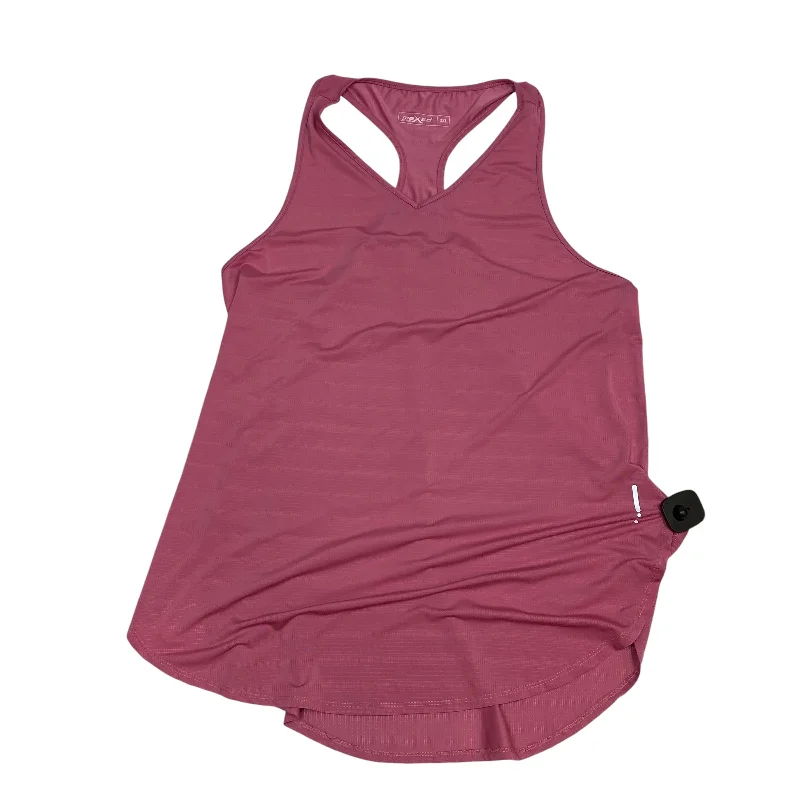 Women's Classic Sleeveless Tops -Athletic Tank Top By Maxed Elite In Pink, Size: 3x