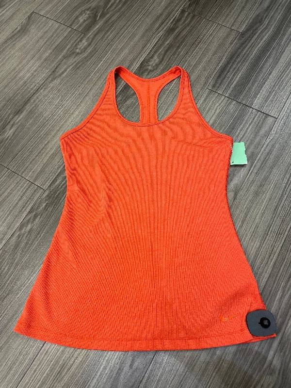 Women's Stretch Tank Tops for Layering -Athletic Tank Top By Nike In Orange, Size: M Women's Stretch Tank Tops for Layering -Athletic Tank Top By Nike In Orange, Size: M