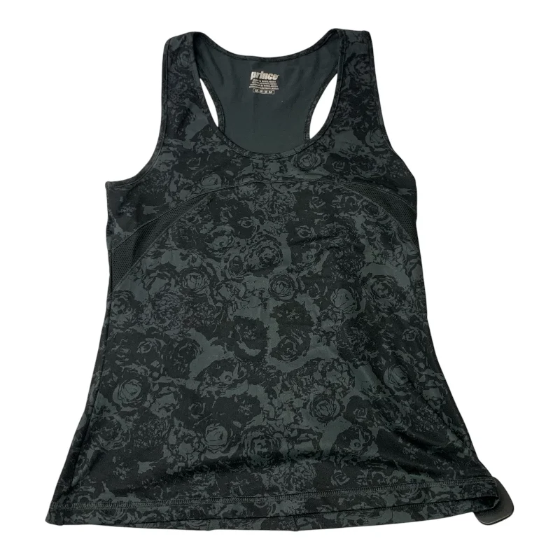 Women's Ribbed Tank Tops -Athletic Tank Top By Prince In Grey, Size: M