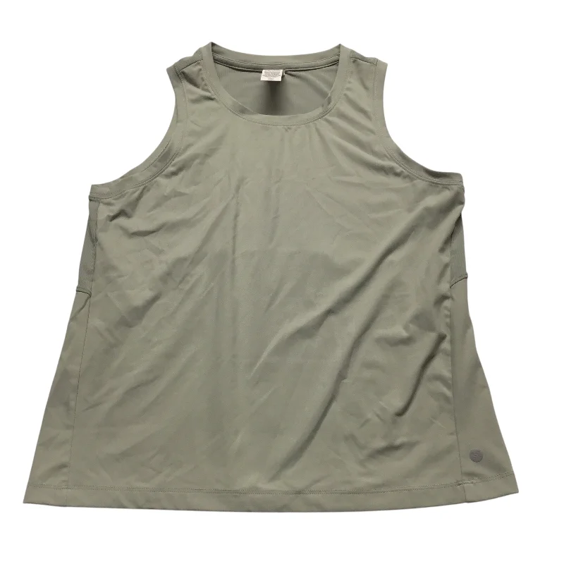 Women's Crochet Tank Tops -Athletic Tank Top By Rbx In Green, Size: M