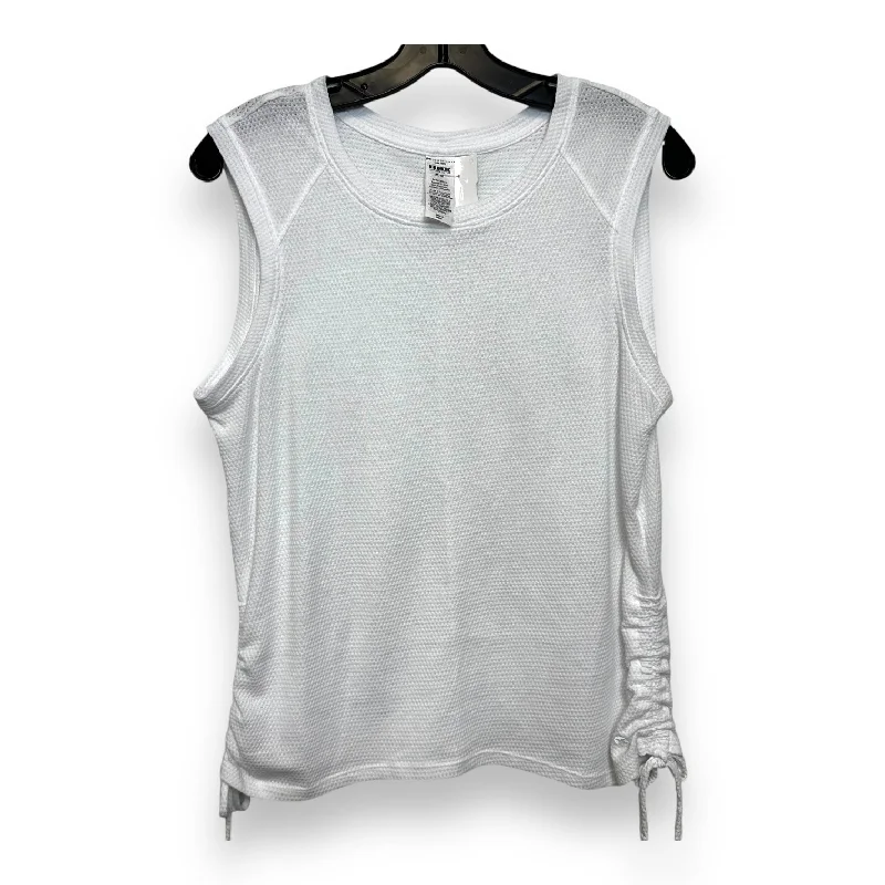 Women's Elegant Sleeveless Camis -Athletic Tank Top By Rbx In White, Size: M