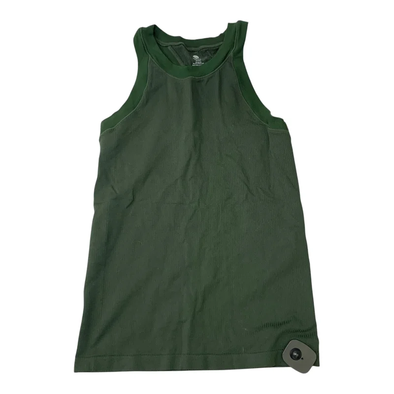 Women's Camisoles with Lace -Athletic Tank Top By Senita In Green, Size: S