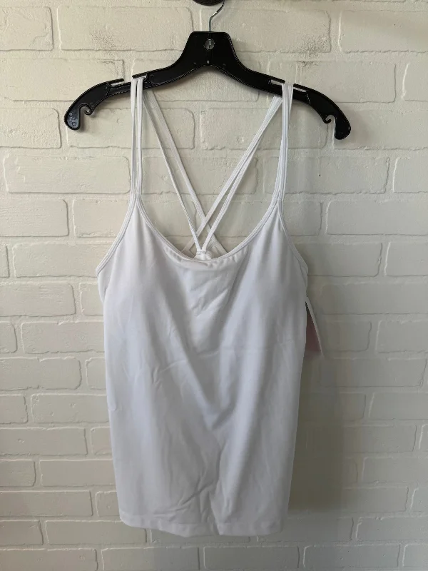 Women's Loose Fit Tank Tops for Relaxation -Athletic Tank Top By Talbots In White, Size: Xl